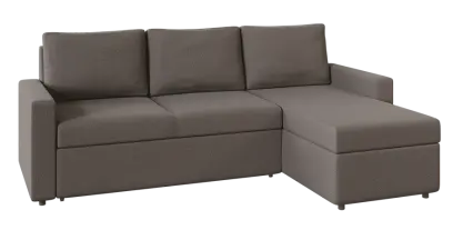 REGINA, rohová pohovka, látka šedá